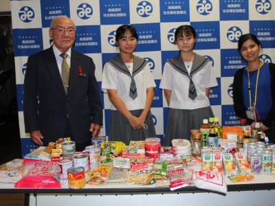 南星中学校ボランティア委員会「フードドライブ運動」実施
