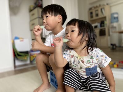 半分こ