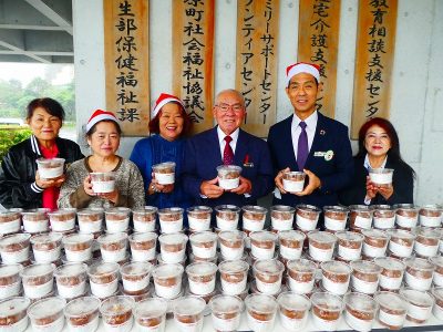 JA女性部から味噌の寄贈がありました