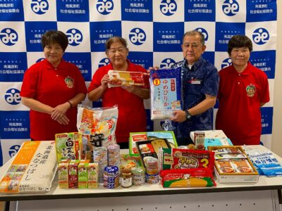 食料品の寄贈ありがとうございます