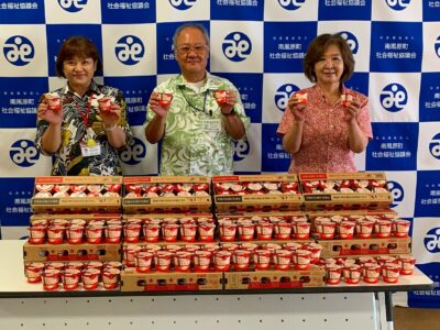 カップdeヤクルトの寄贈ありがとうございます