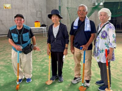 グラウンドゴルフ競技に参加しました